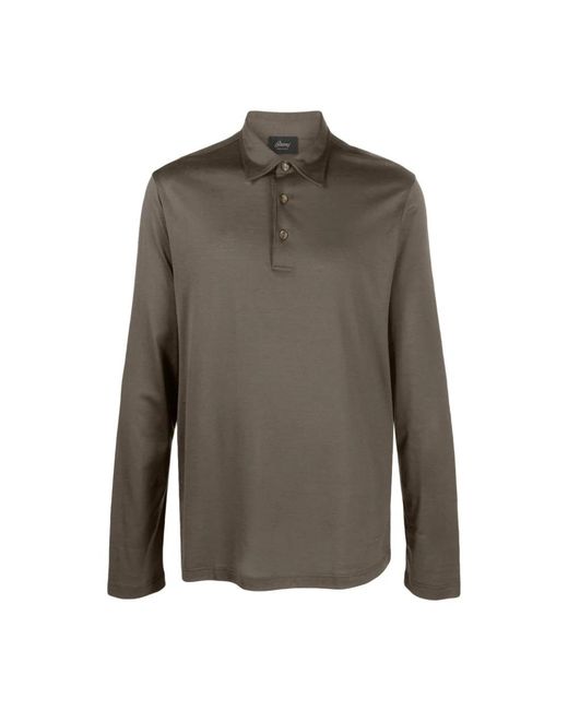 Brioni Green Polo Shirts for men