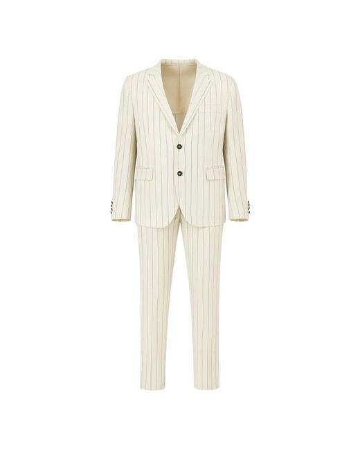Eleventy Natural Single Breasted Suits for men