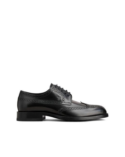 Tod's Laced Shoes in het Black voor heren