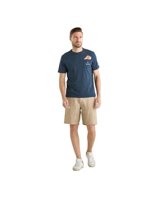 Mc2 Saint Barth Blue T-Shirts for men
