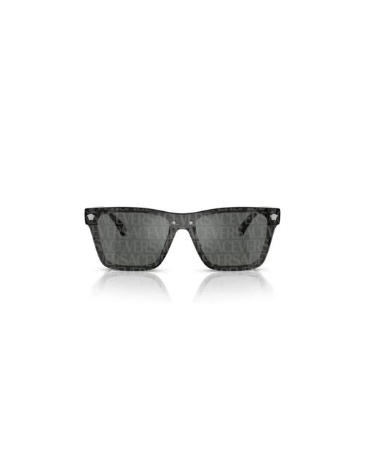 Versace Gray Shield Sonnenbrille