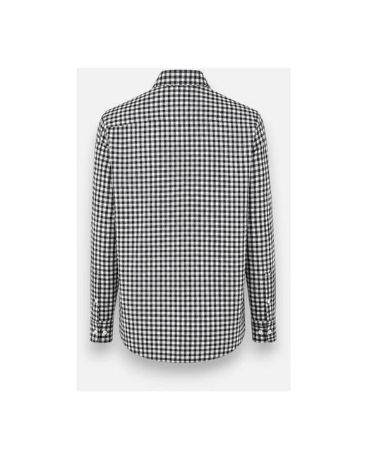 Xacus Gingham Shirt in het Black voor heren