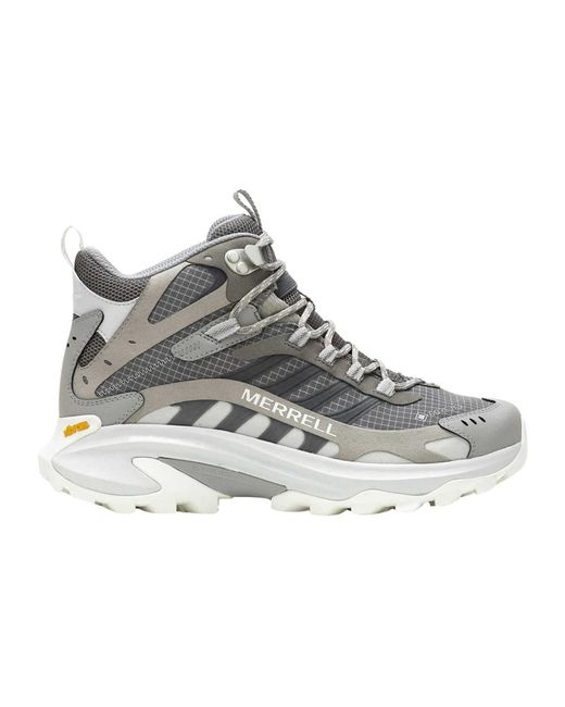 Merrell Schoenen ,Grijs ,Nylon Speed 2 Mid Gore-Tex Wandelschoenen in het Gray