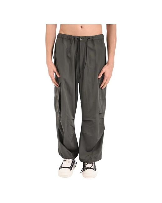 Nine:inthe:morning Gray Wide Trousers for men
