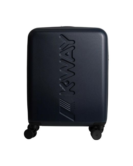 K-Way Blue Stylischer trolley mit logo-druck