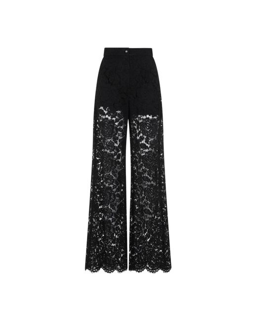 Pantalones de encaje Dolce & Gabbana de color Black