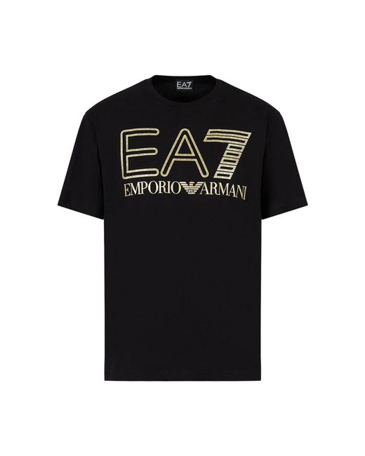 T-shirt ea7 nera per di EA7 in Black da Uomo