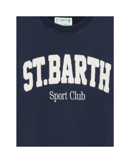 Mc2 Saint Barth Blue Sweatshirts for men