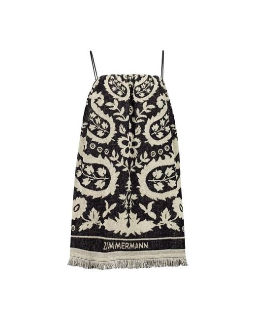 Short Dresses Zimmermann de color Black