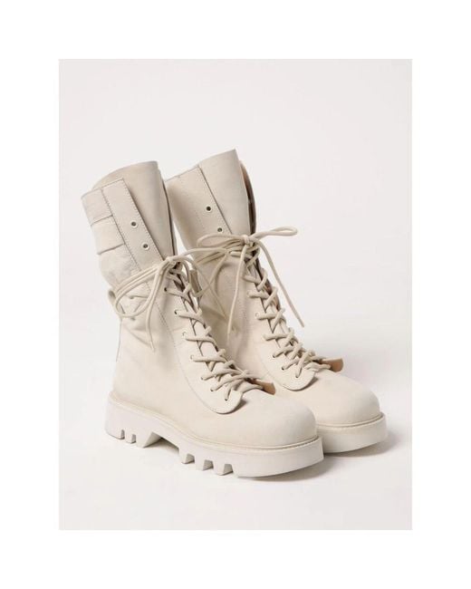 Lace-Up Boots di J.W. Anderson in Natural