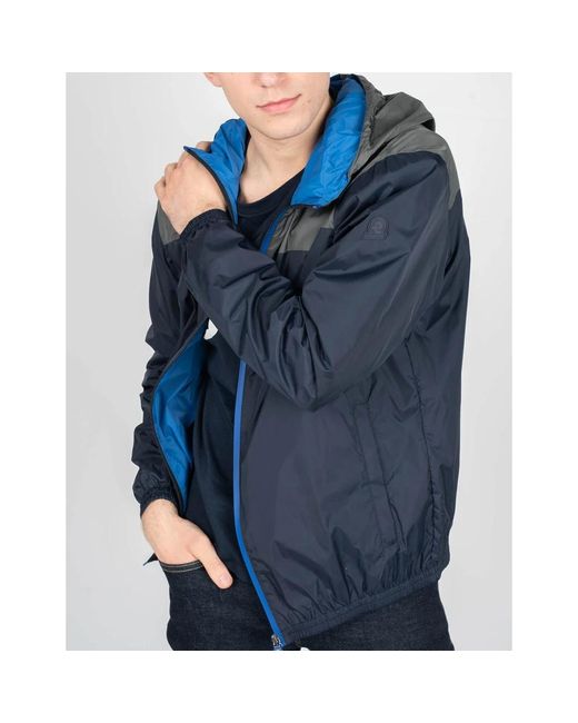 INVICTA WATCH Fitness ,Grijs ,Windjack Met Capuchon En Rits in het Blue voor heren