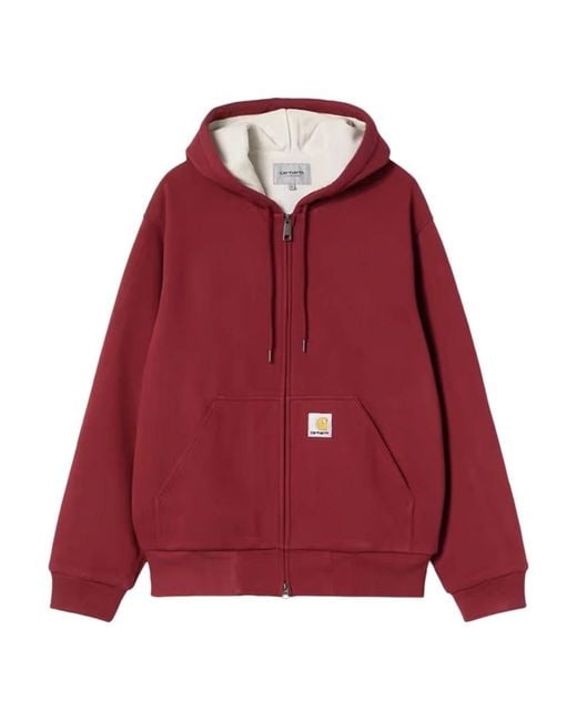 Carhartt Active Sweat Jacket in het Red voor heren