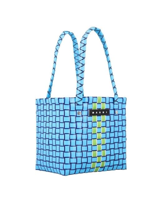 Marni Blue Bucket Bags