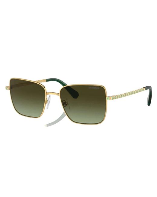 Swarovski Green Gold grün sonnenbrille