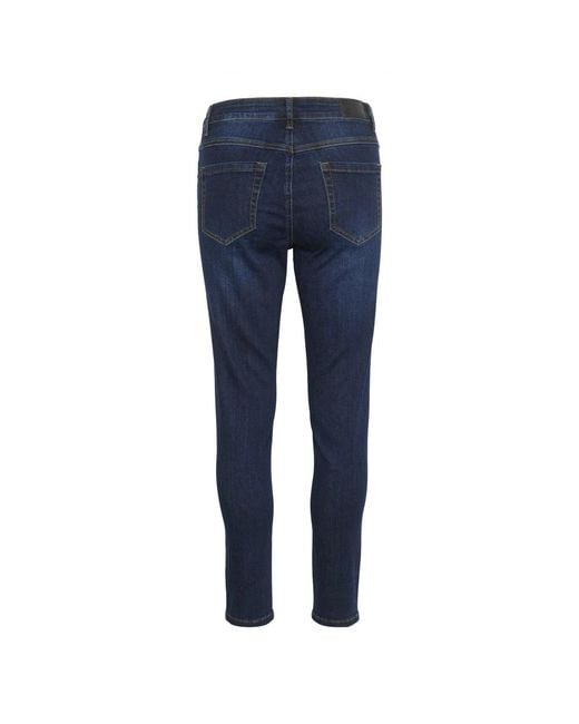 Kaffe Slim-Fit Jeans in het Blue