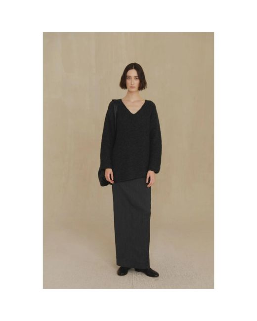 Cortana Gray Maxi Skirts