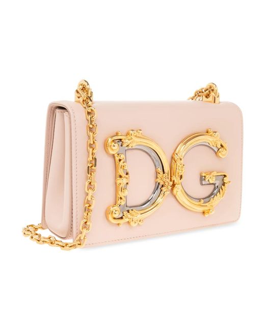 Dolce & Gabbana Natural 'dg girls' schultertasche