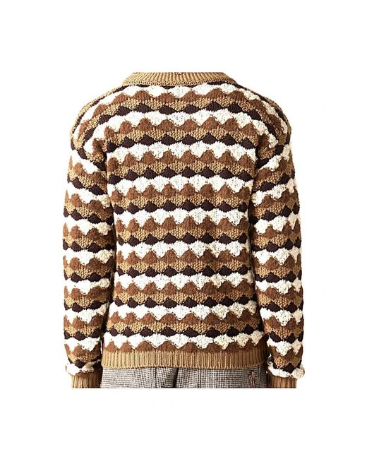 Moncler Brown Round-Neck Knitwear for men