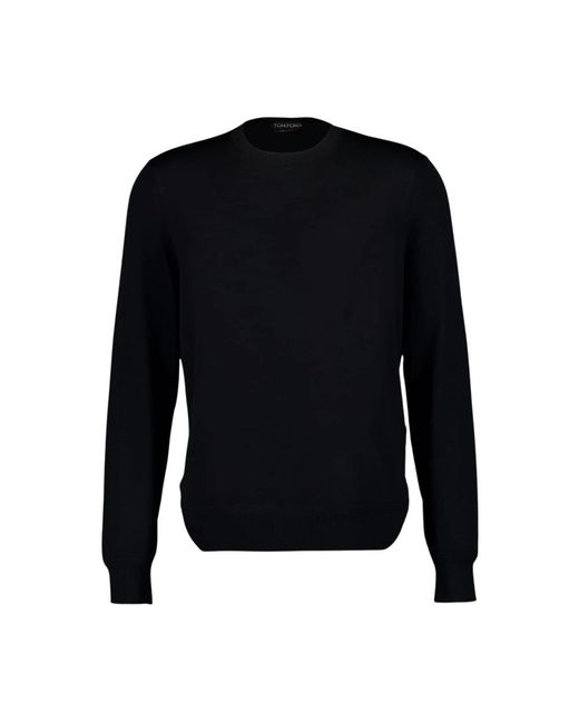 Tom Ford Black Round-Neck Knitwear for men