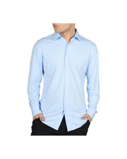 Boss Hank kent hemd in Blue für Herren