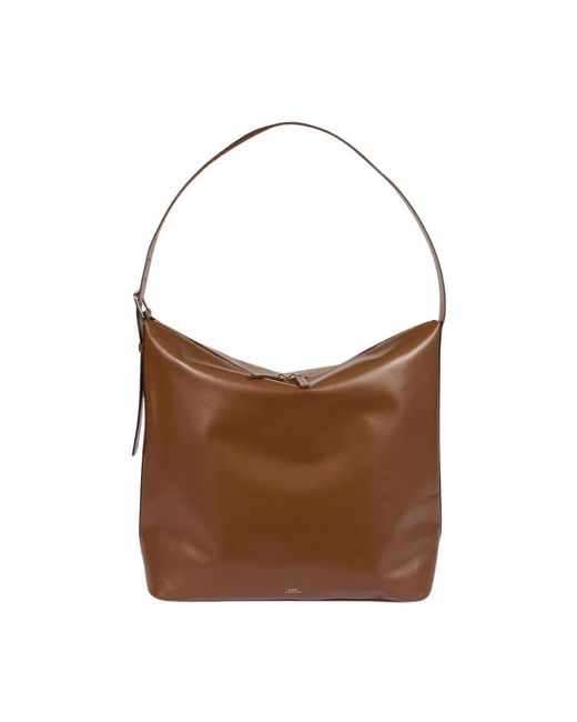 A.P.C. Brown Shoulder Bags