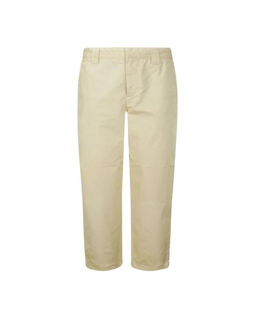 Golden Goose Deluxe Brand Natural Cropped Trousers for men