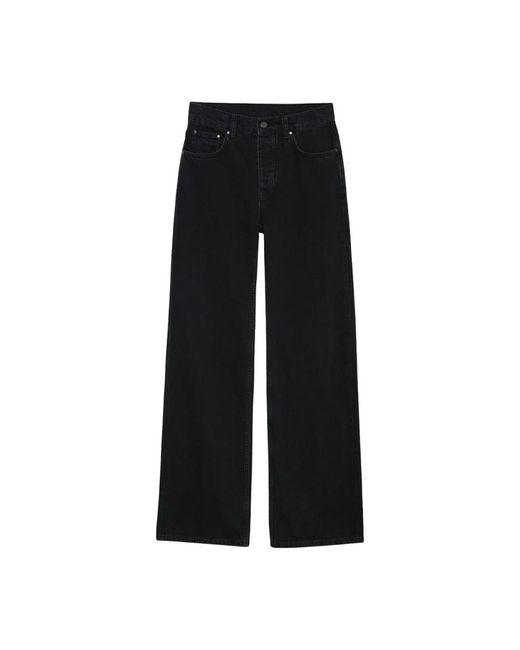 Anine Bing Wide Jeans in het Black