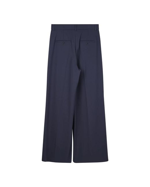 Max Mara Blue Wide Trousers