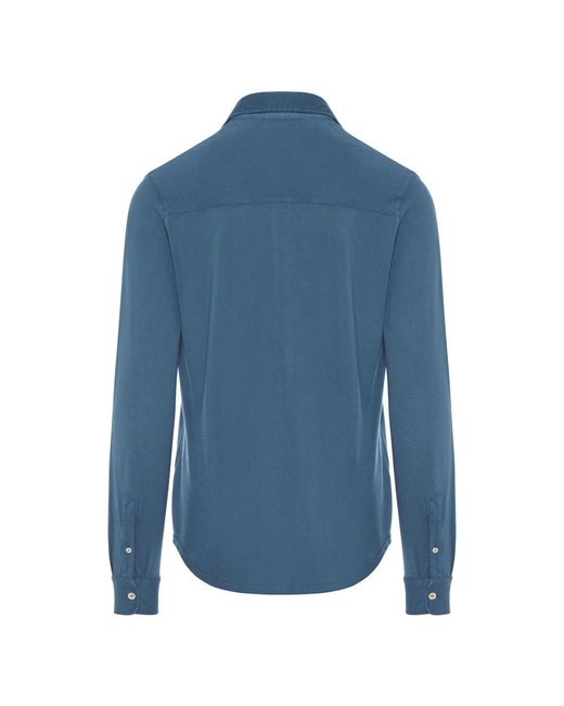 Fedeli Blue Casual Shirts for men