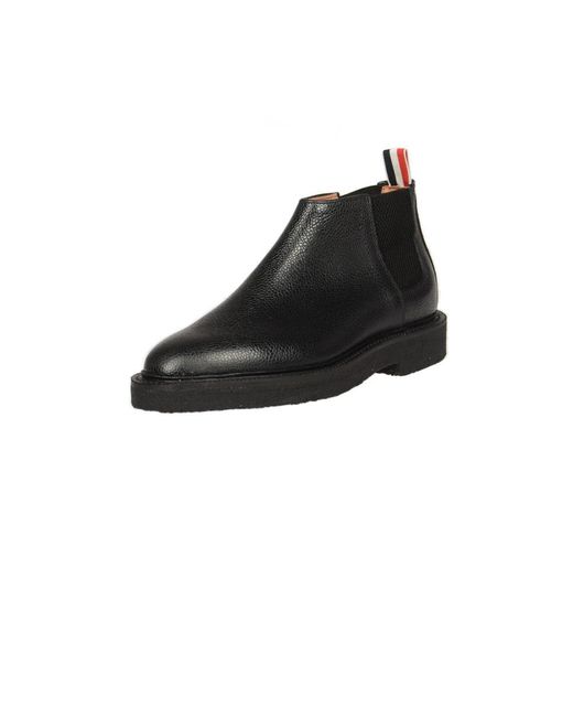 Thom Browne Black Chelsea Boots for men