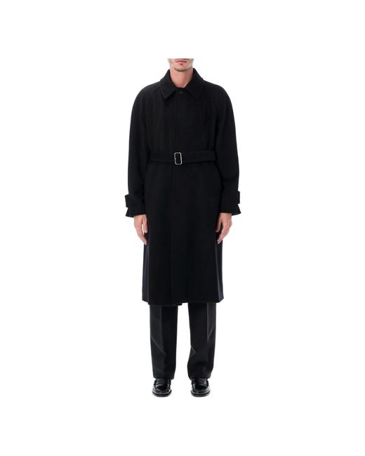 Ferragamo Belted Coats in het Black voor heren