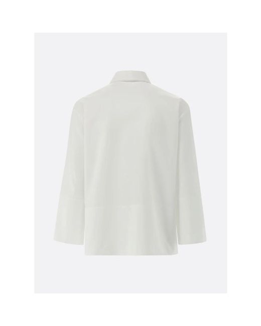 Van Laack Elegante Blouse Pelin in het White