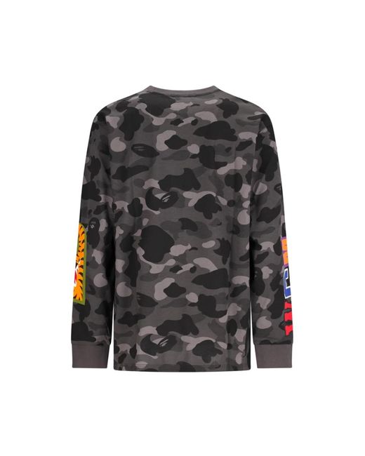 A Bathing Ape Black Sweatshirts for men