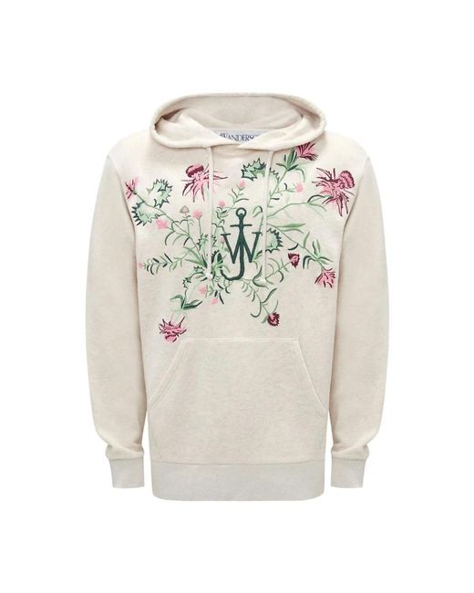 J.W. Anderson White Hoodies for men
