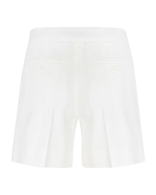 Max Mara Studio White Weiße adria shorts,short shorts