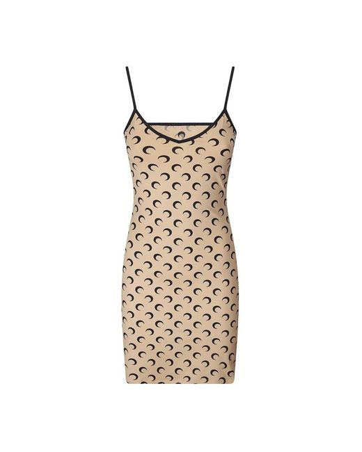 MARINE SERRE Natural Short Dresses