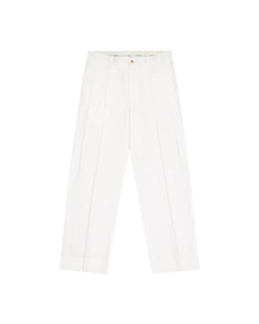 Laneus Straight Trousers in het White voor heren