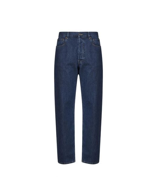 Valentino Blue Straight Fit Jeans for men