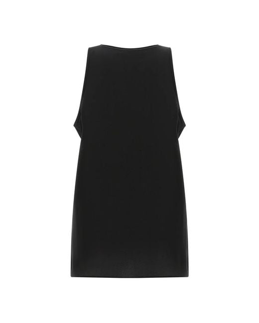 Brunello Cucinelli Black Sleeveless Tops