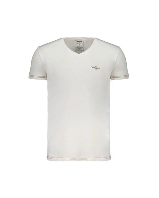 Aeronautica Militare White T-Shirts for men