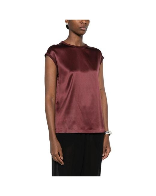Brunello Cucinelli Red Blouses