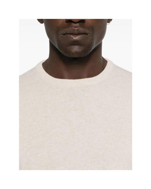 Gran Sasso White Cashmere Knitwear for men