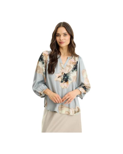 Blouses iN FRONT de color Blue
