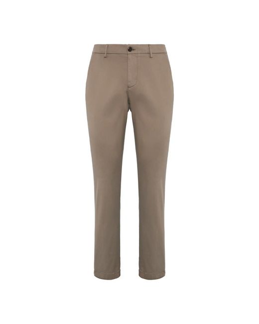 Boggi Broeken ,Katoen Stretch Katoen/Tencel Broek in het Gray voor heren