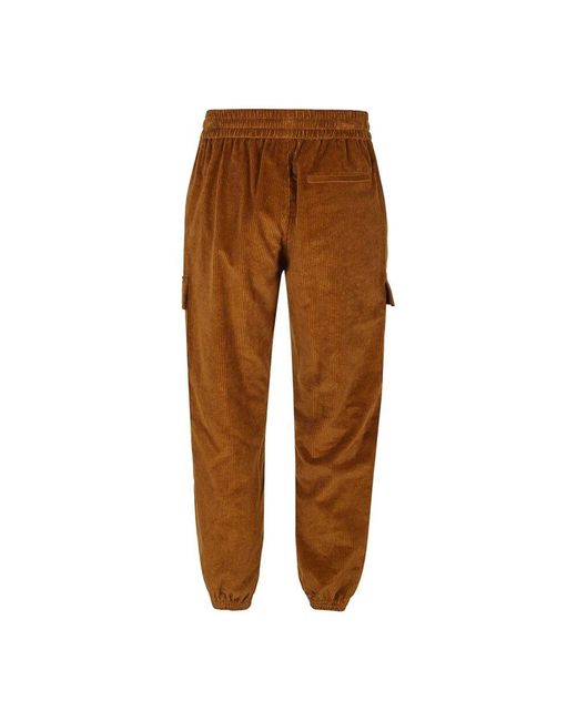 Tapered trousers di Marcelo Burlon in Brown da Uomo