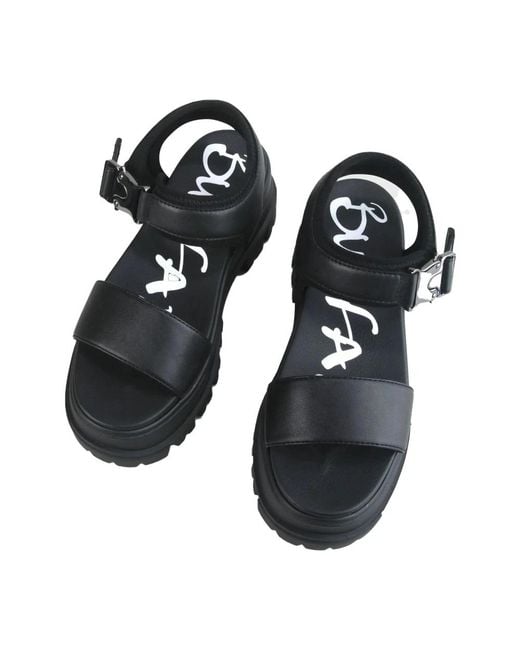 Buffalo Blue Flat Sandals