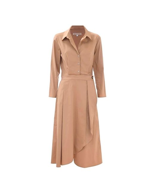 Kocca Natural Blusenoberteil Wickelrock Kleid