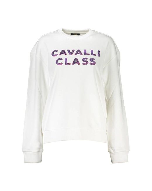 Class Roberto Cavalli White Sweatshirts