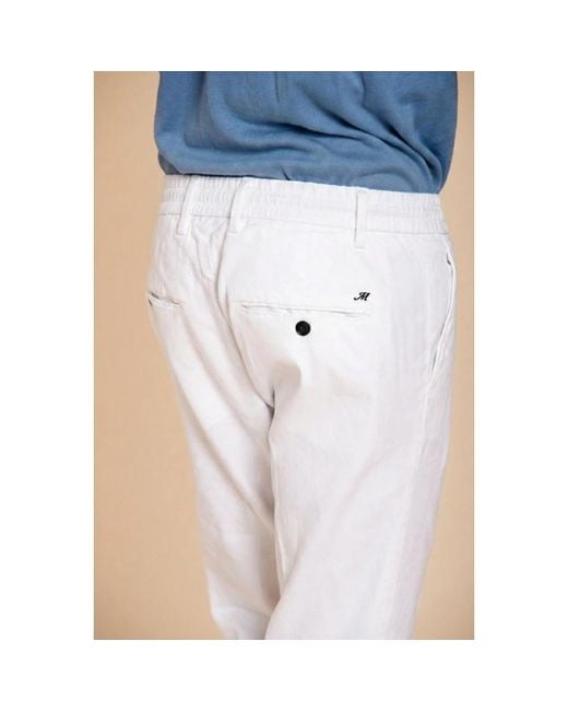 Mason's White Chinos for men