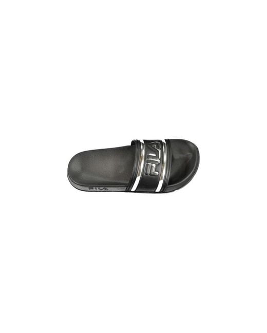 Fila Black Sliders